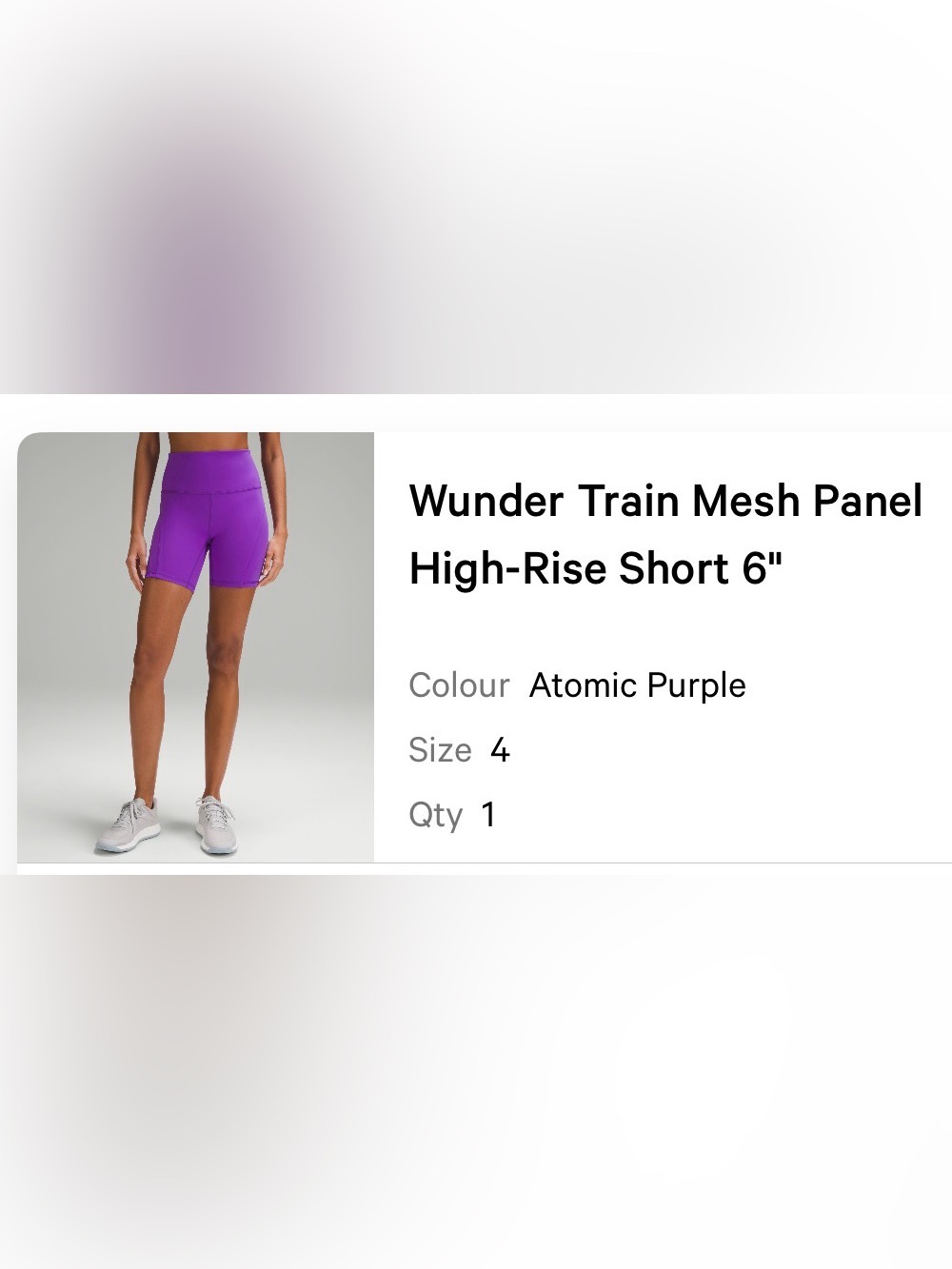 lululemon athletica High-Rise Wunder Train Shorts in Atomic Purple